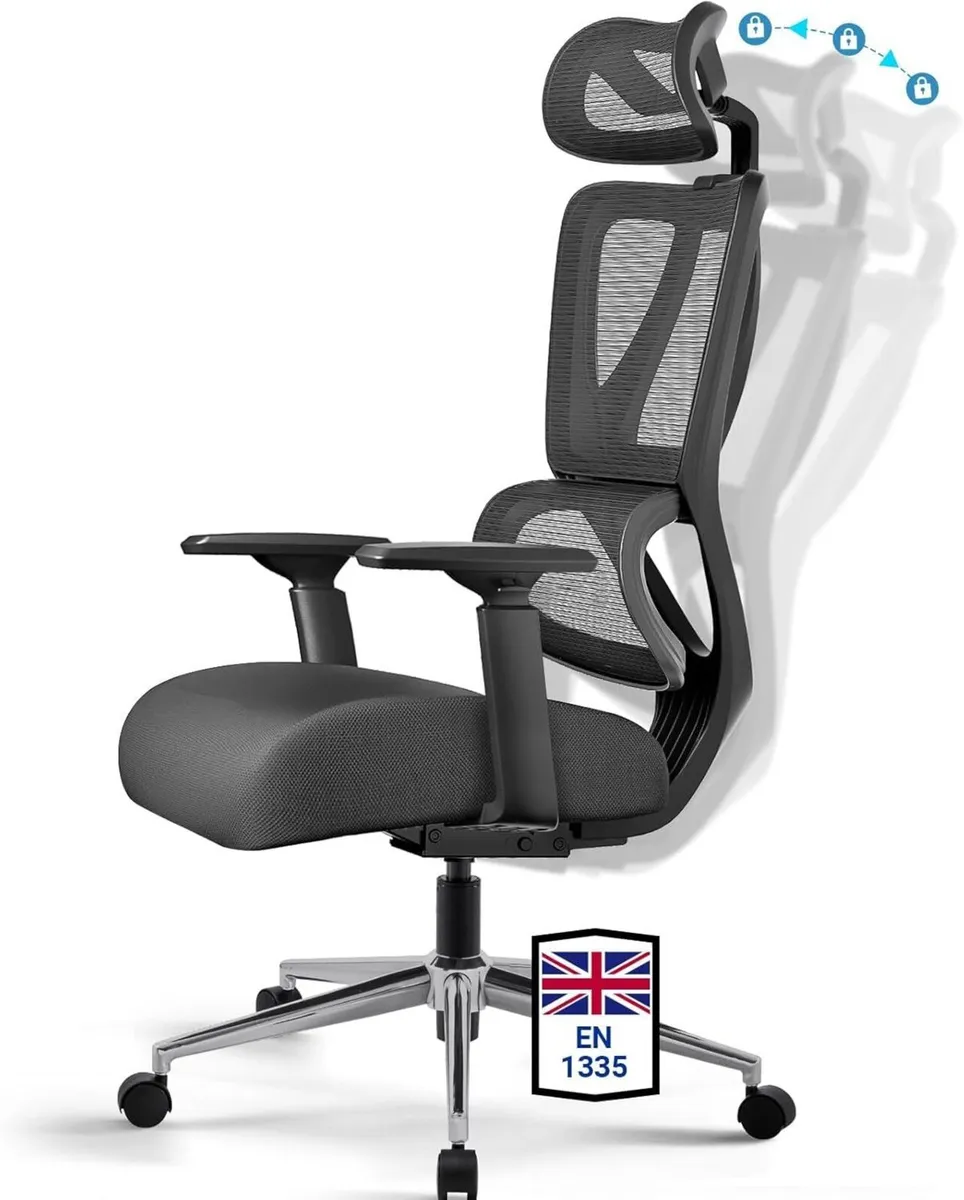 Ergonomic Office Chair Desk with 20 Pocket - Image 1