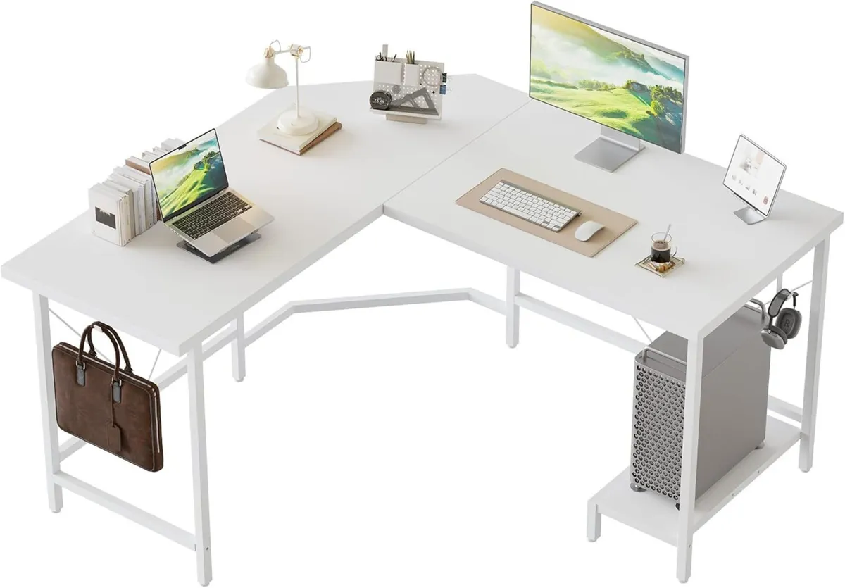 L Shaped Desk 120 cm Corner Gaming for Home - Image 1