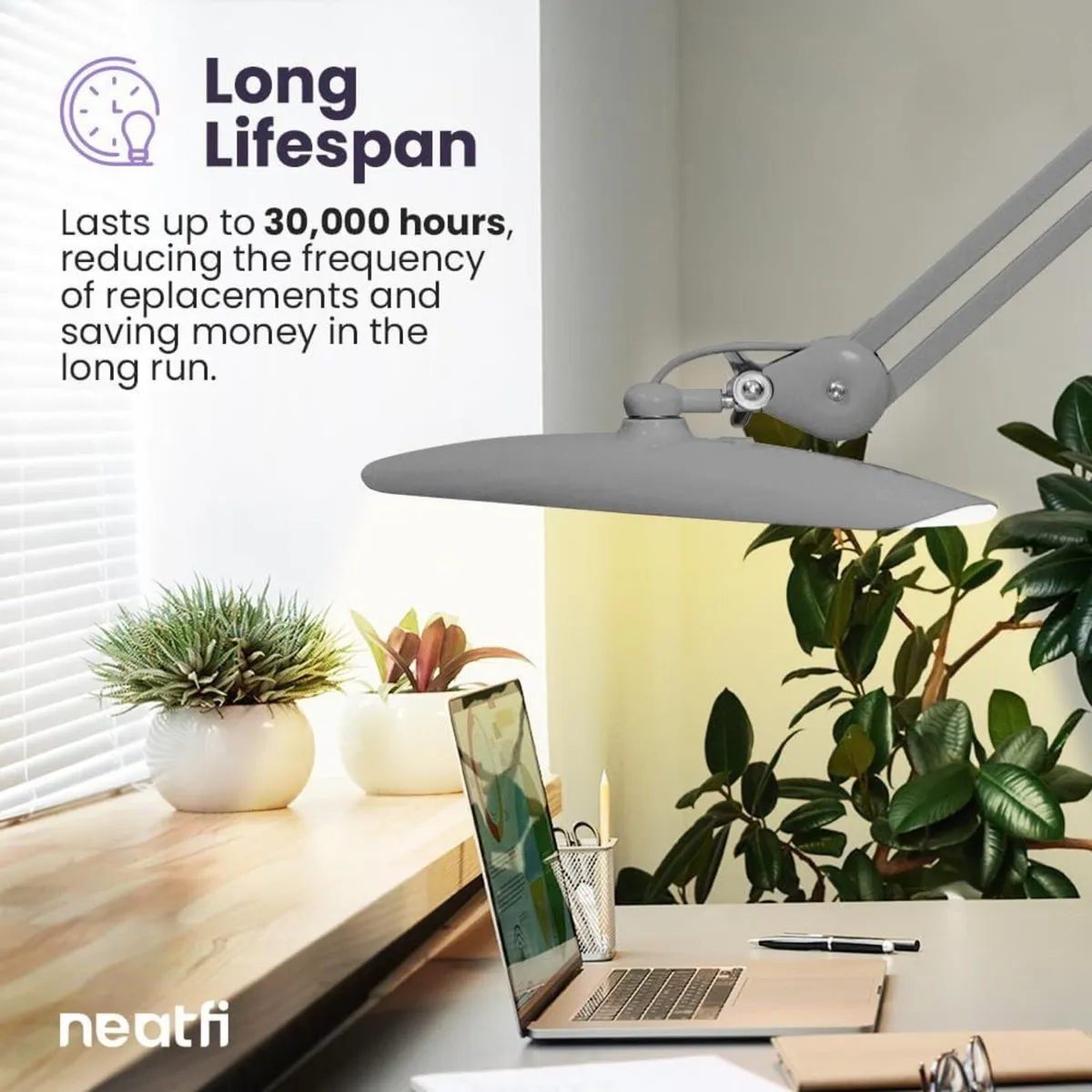 XL Lumens 20W LED Desk Lamp with Clamp – Adjustabl - Image 3