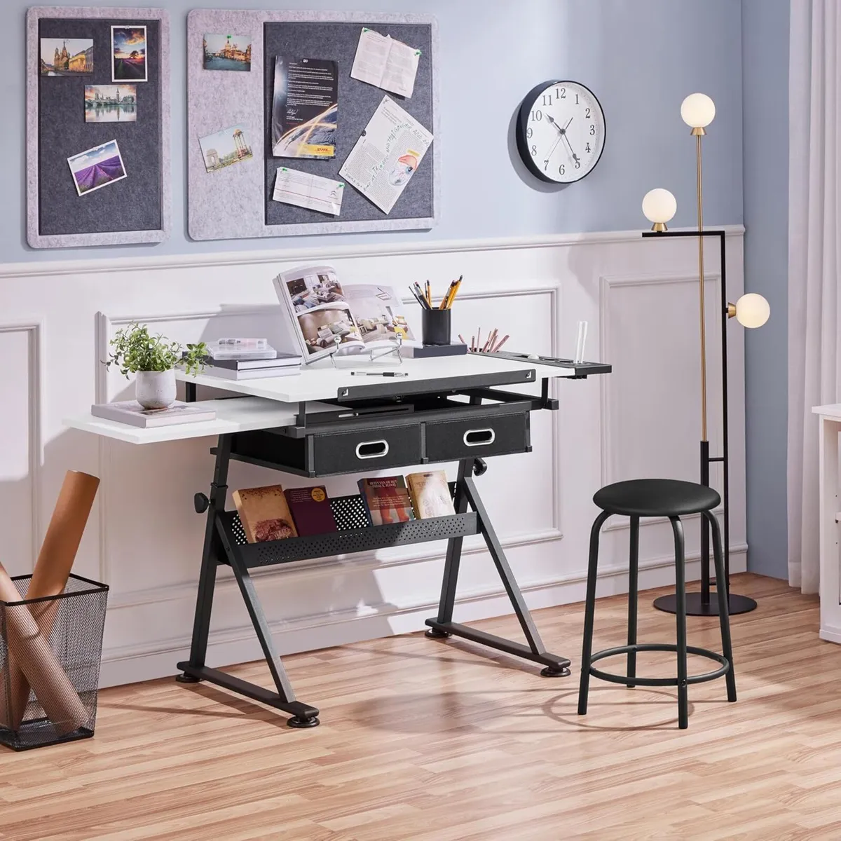 Adjustable Height Drawing Table Craft for Adults - Image 4