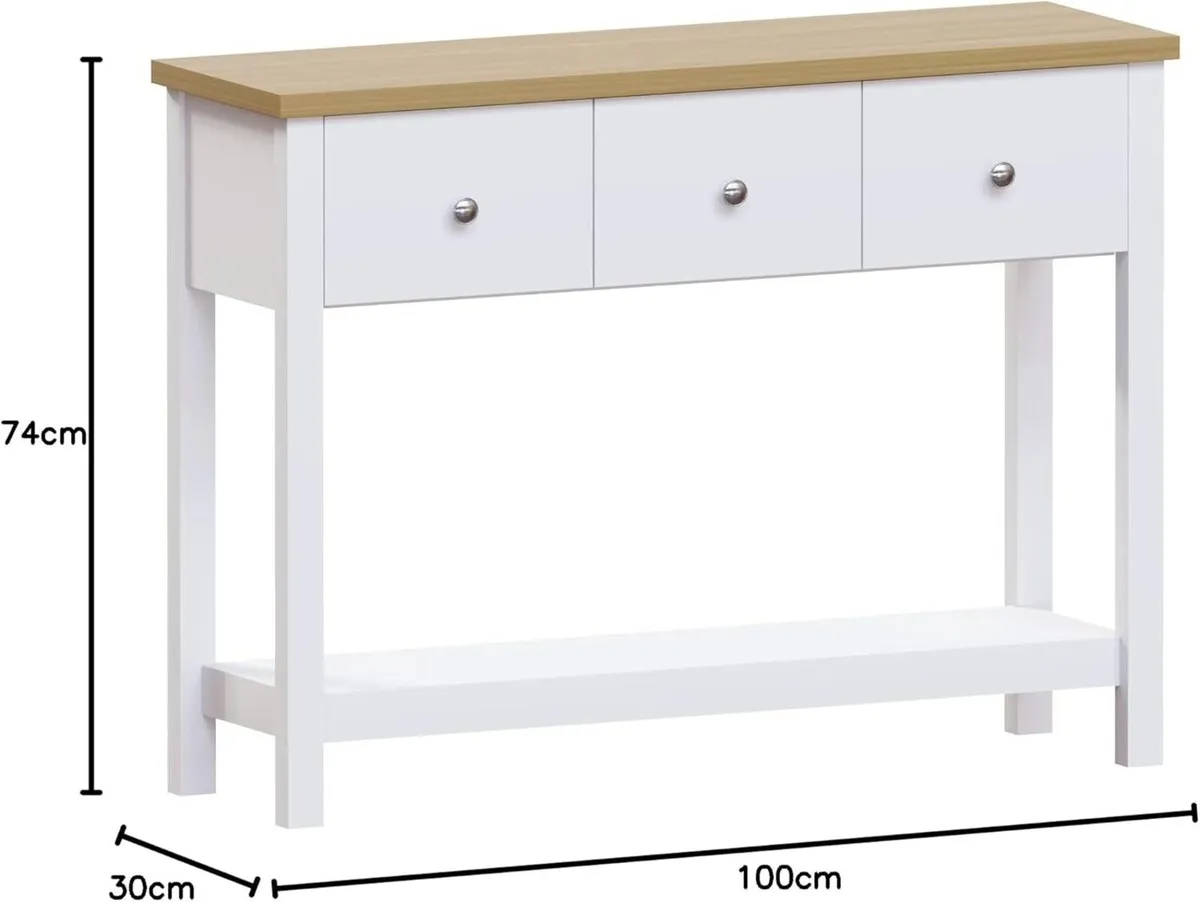 Arlington Console Table Shelf Hallway Side End - Image 3