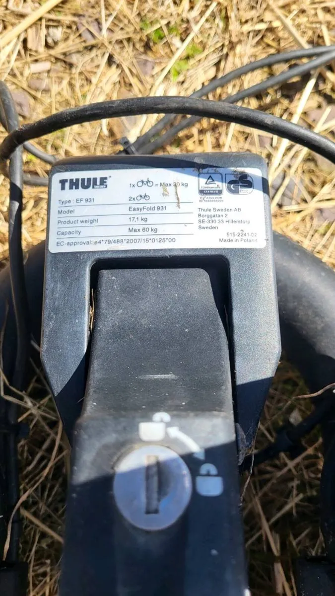 Thule easy fold bike carrier - Image 4