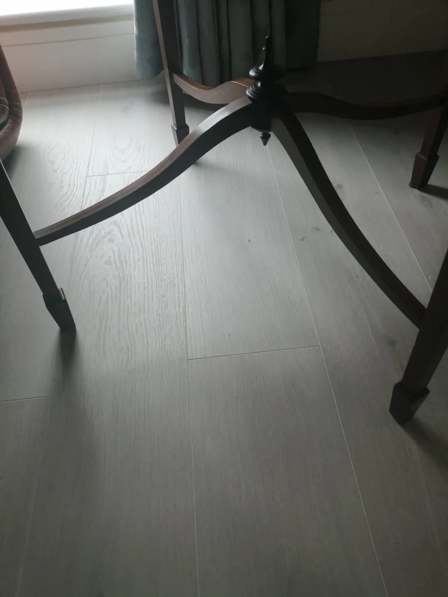 Antique inlaid mahogany table - Image 3