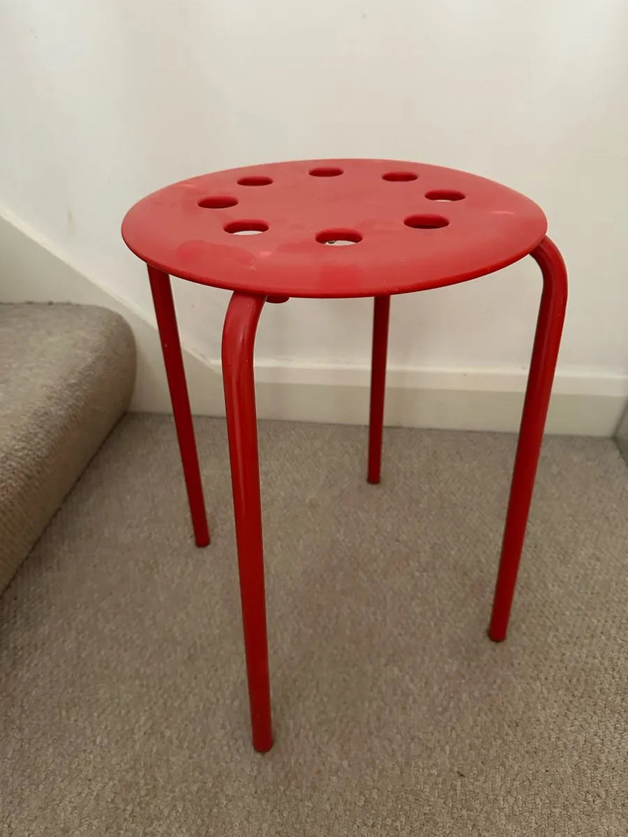 Set of 6 IKEA small stools - Image 2