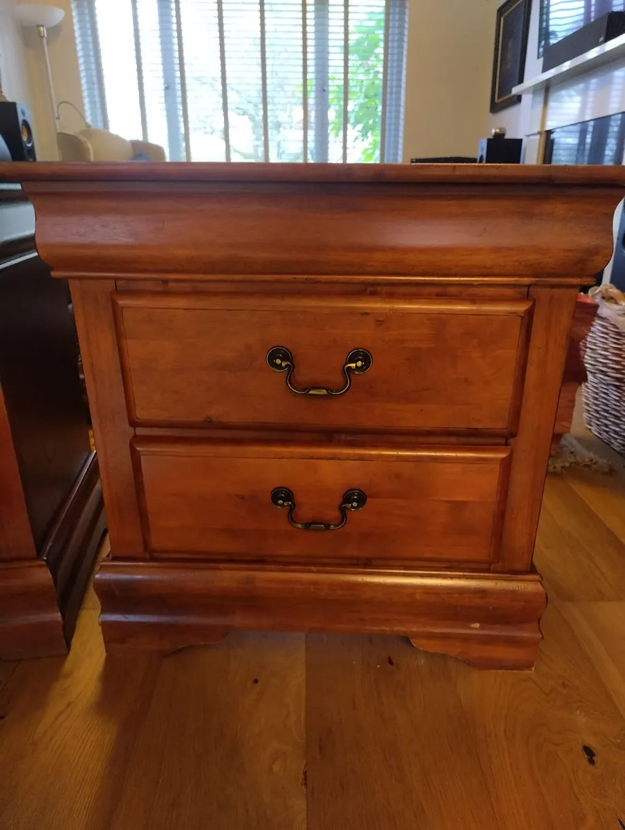 Pair of Solid Mahogany Bedside Chests - Image 3