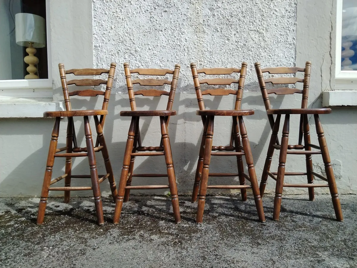 Oak Stools / Oak Chairs - Image 1