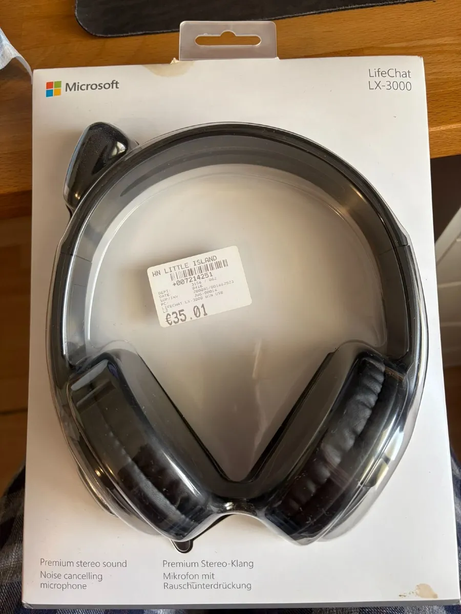 New Microsoft LifeChat LX-3000 Headset Wired