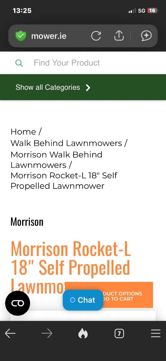 1yr MORRISON lawn mower (€525 new) - Image 3