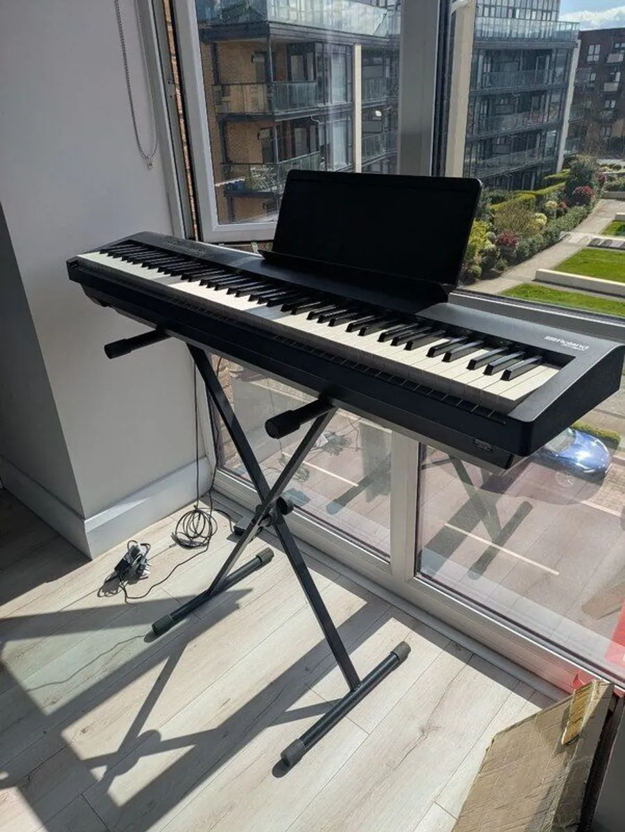 Roland FP-30X Digital Piano, Black -  (includes stand and pedal) - Image 1