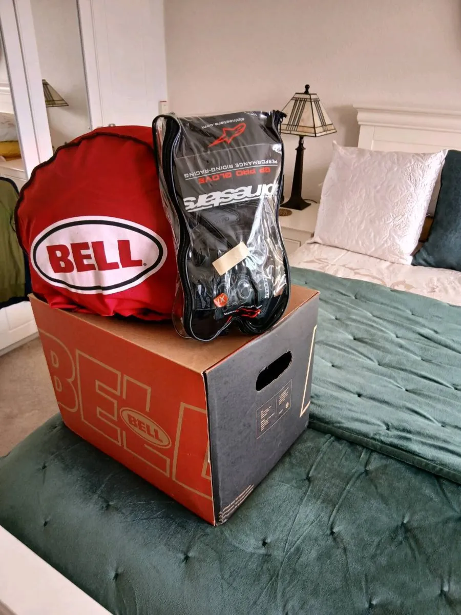 Motorbike  Helmet and Gloves - Image 2