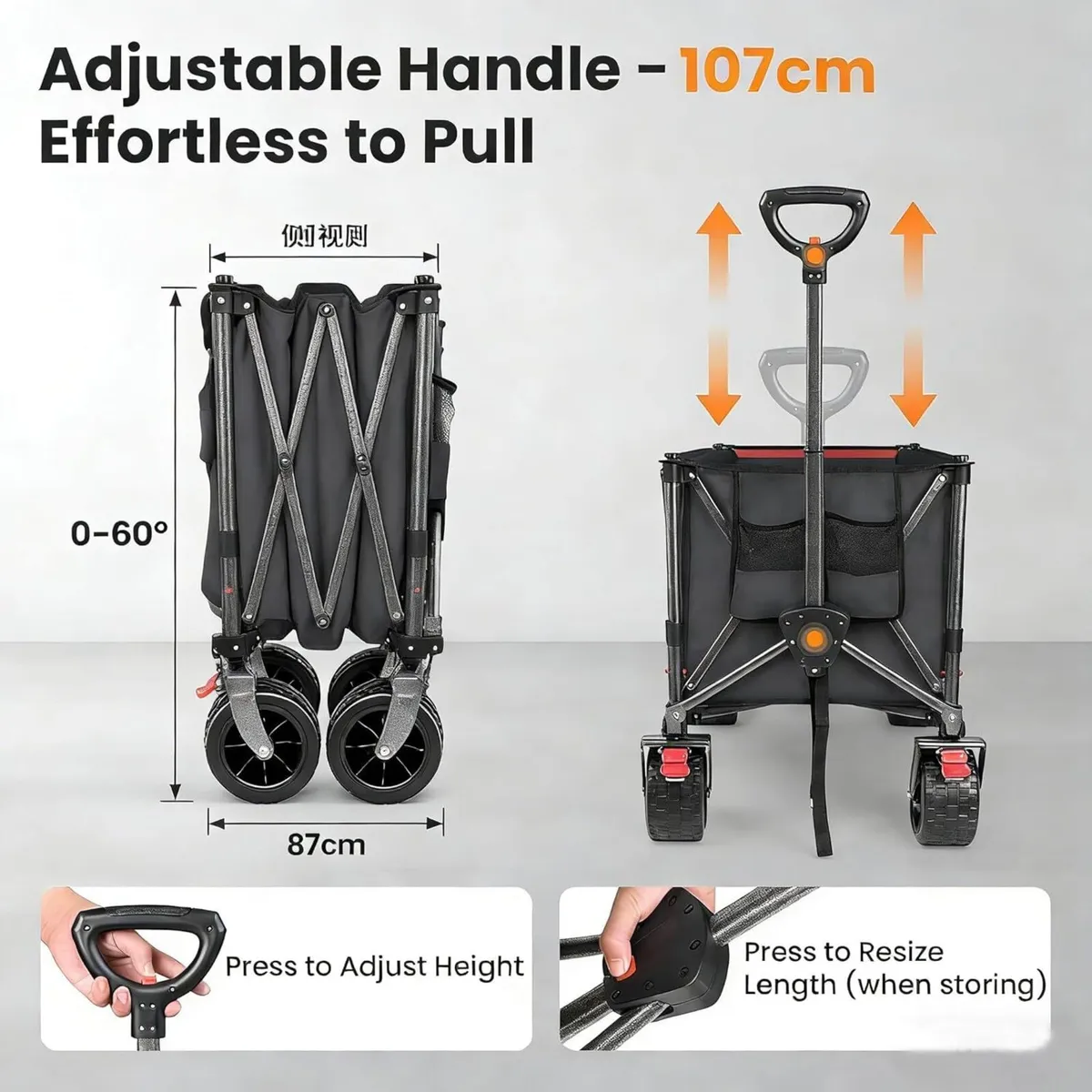 Festival Trolley on Wheels 60-120L Heavy Duty - Image 4