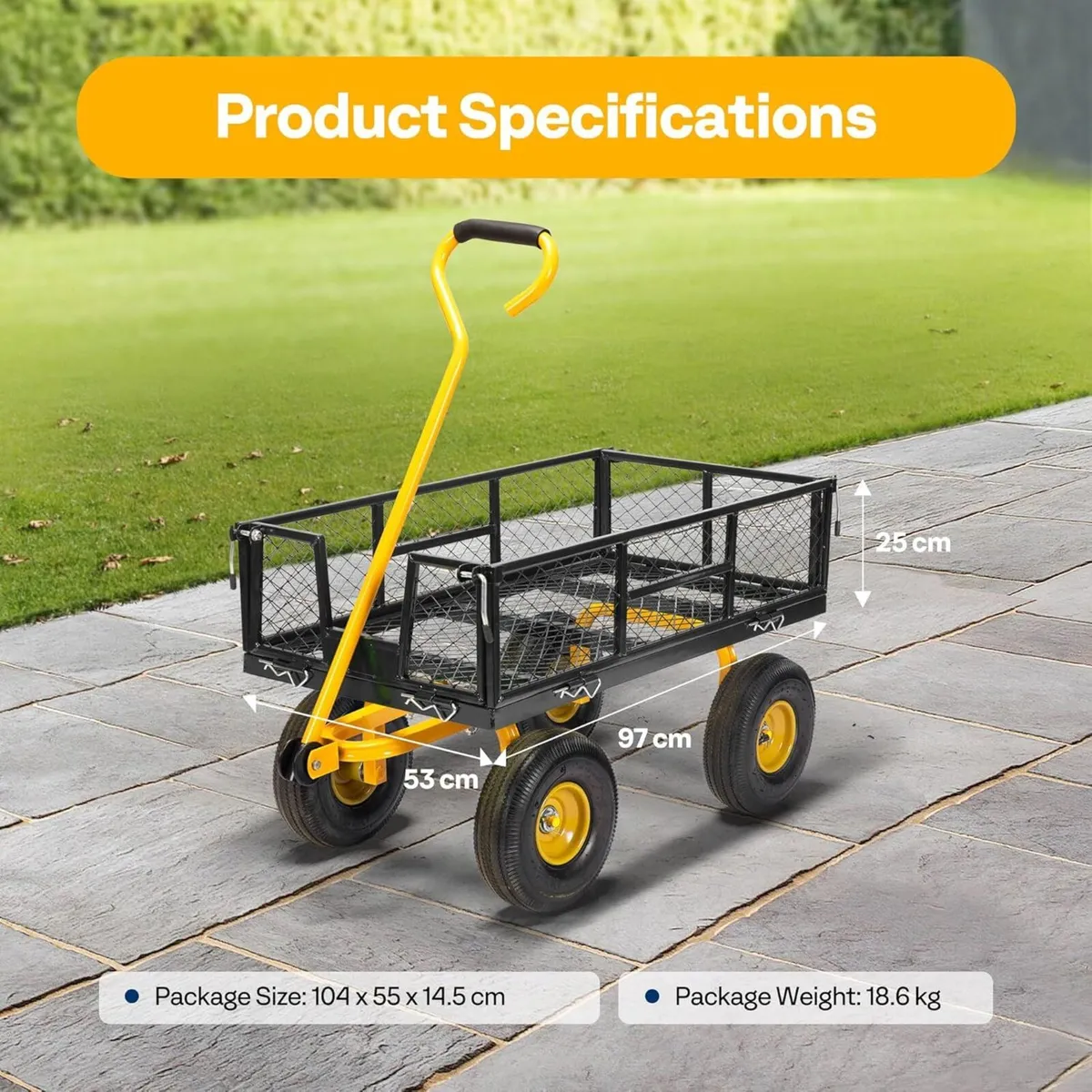 Hand Trolley 400kg Capacity Durable Transport - Image 2