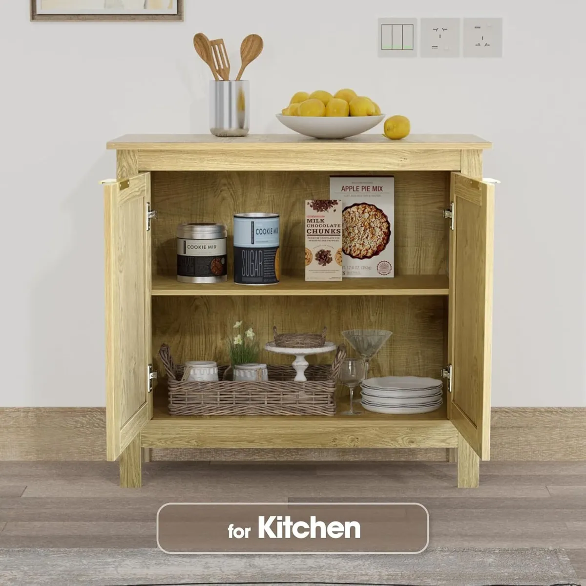 Sideboard Storage Cabinet Modern Kitchen Cupboard - Image 2