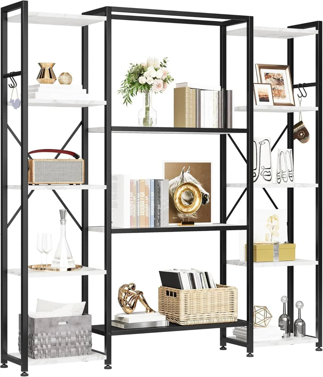 Industrial Bookcase 73 cm Wide Standing Open - Image 4