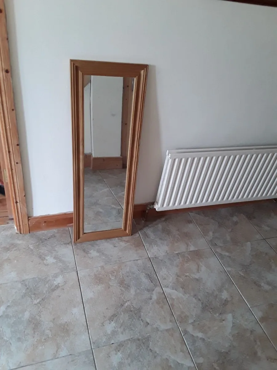 Brand new long mirror pine frame - Image 1