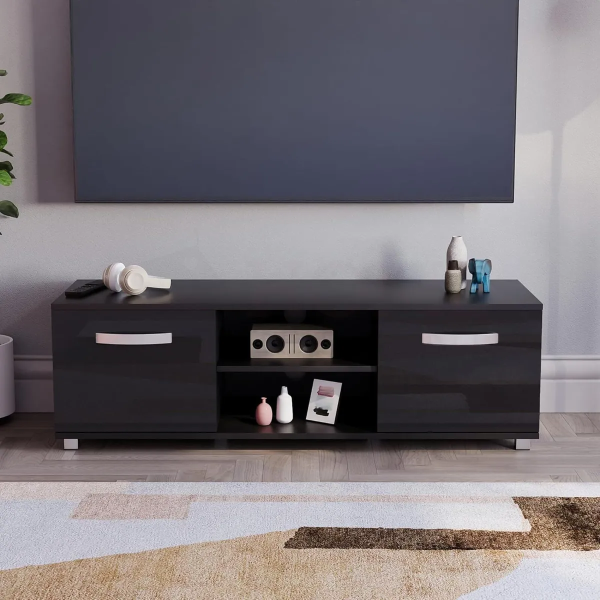 Cosmo TV Unit 2 Door Modern Gloss Matte MDF - Image 1