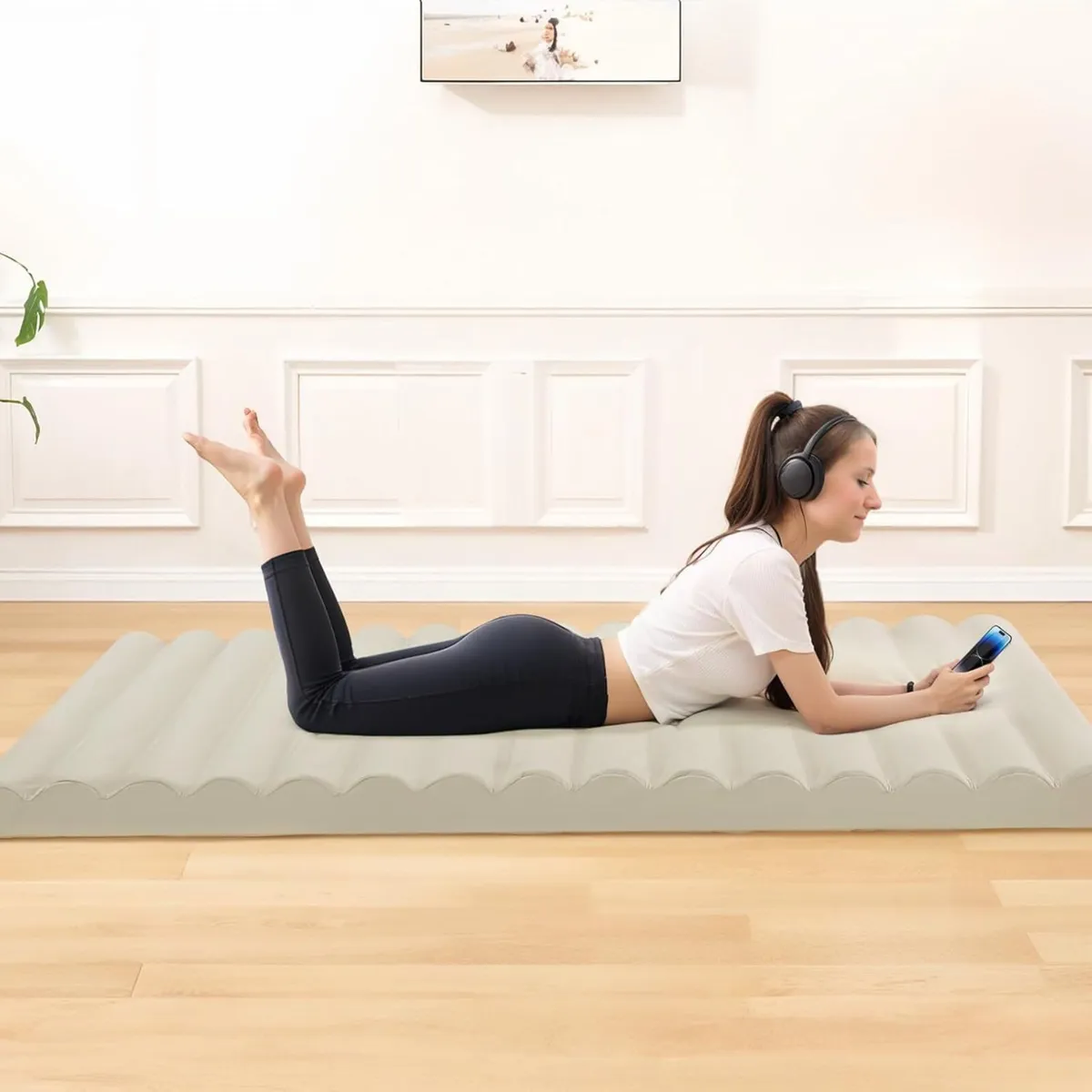 Roll Up Floor Mattress Single 10cm Thick High - Image 2