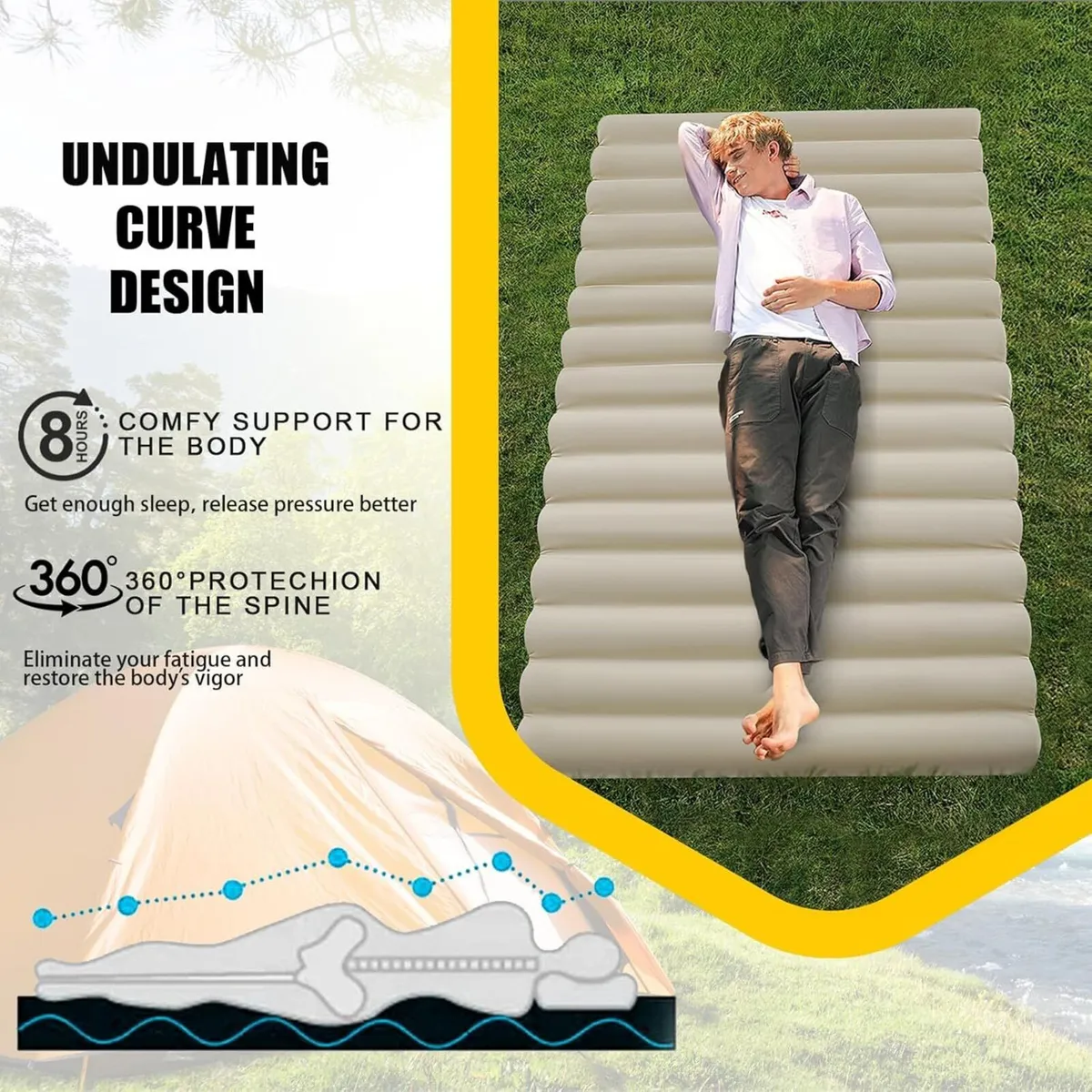 Roll Up Floor Mattress Single 10cm Thick High - Image 4