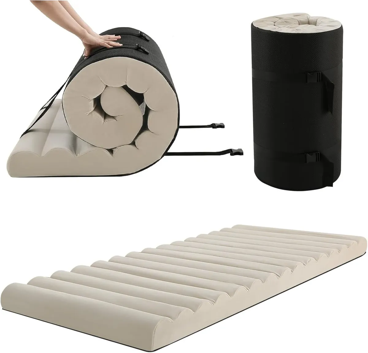 Roll Up Floor Mattress Single 10cm Thick High - Image 1