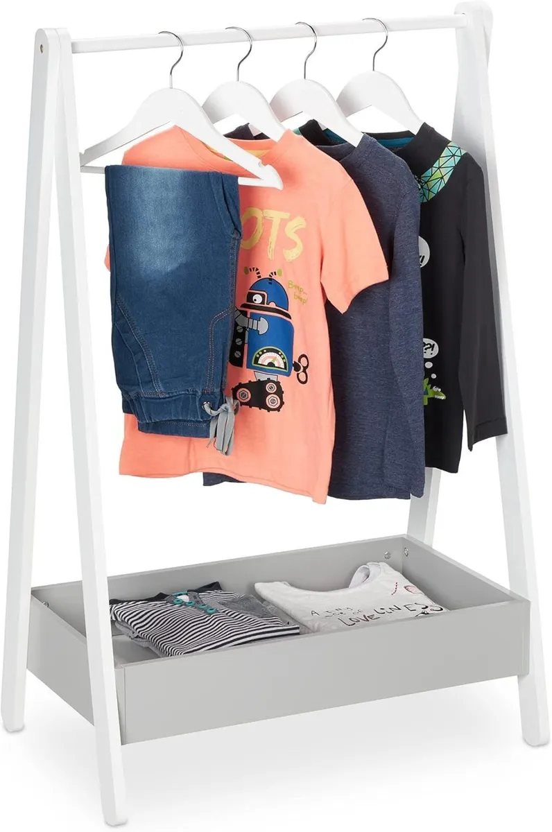 Children’s Clothes Rail Hanging Rack for Bedroom - Image 1