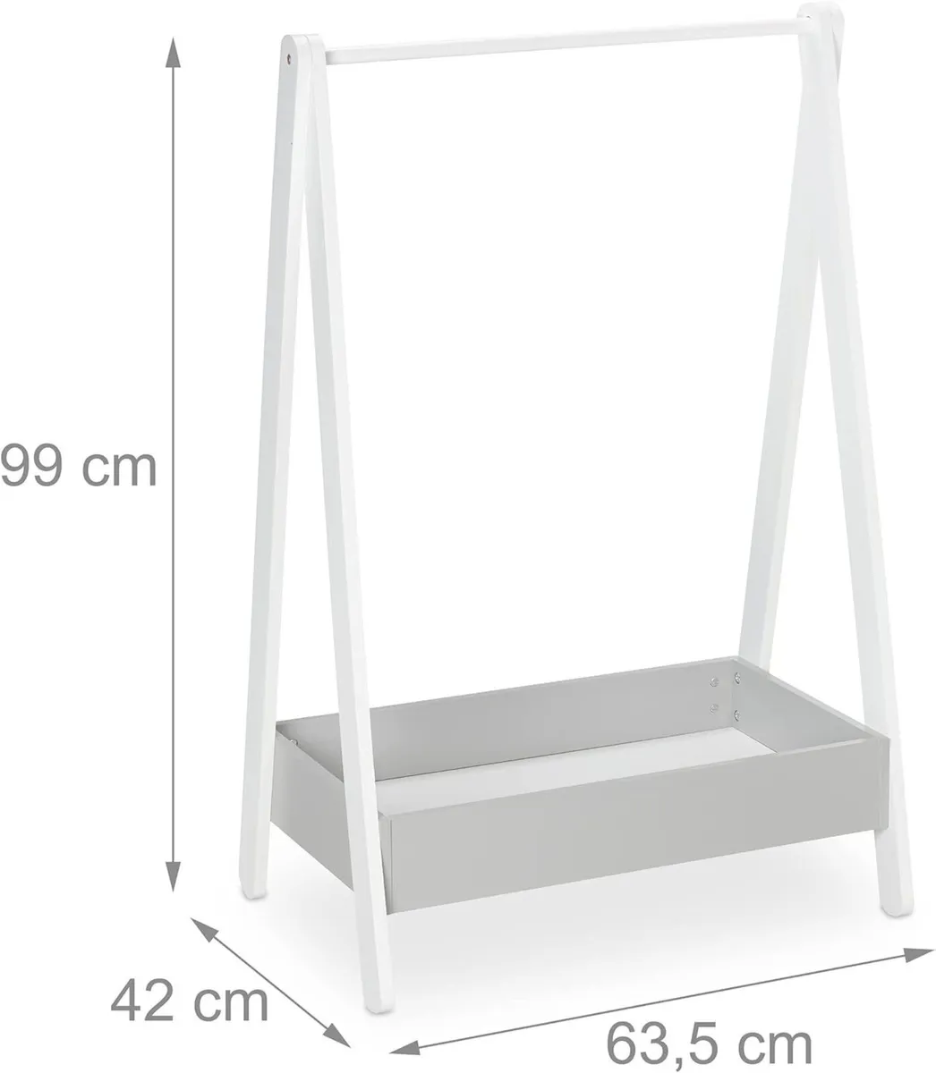Children’s Clothes Rail Hanging Rack for Bedroom - Image 3