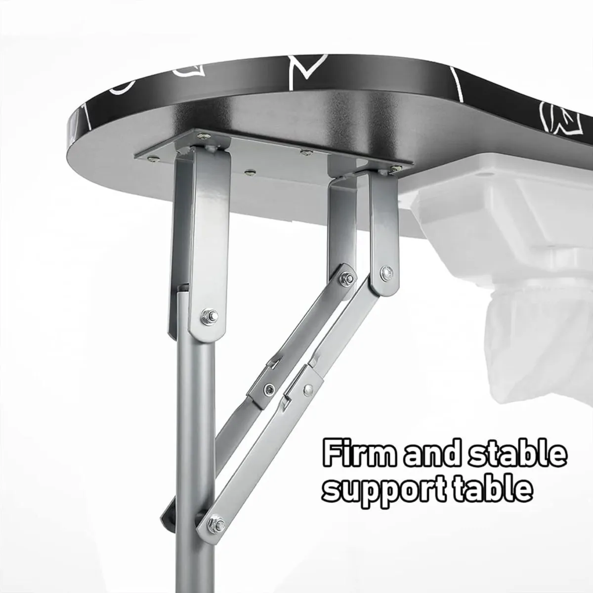 35''L Portable Foldable Vented Beauty Manicure - Image 3