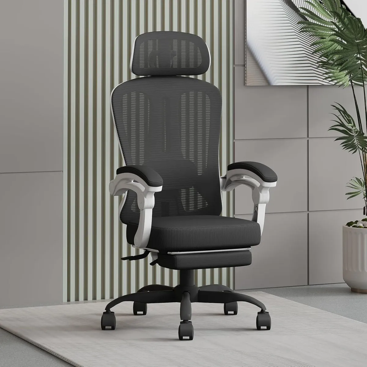 HapGIFT Ergonomic Office Chair Mesh Computer with - Image 1