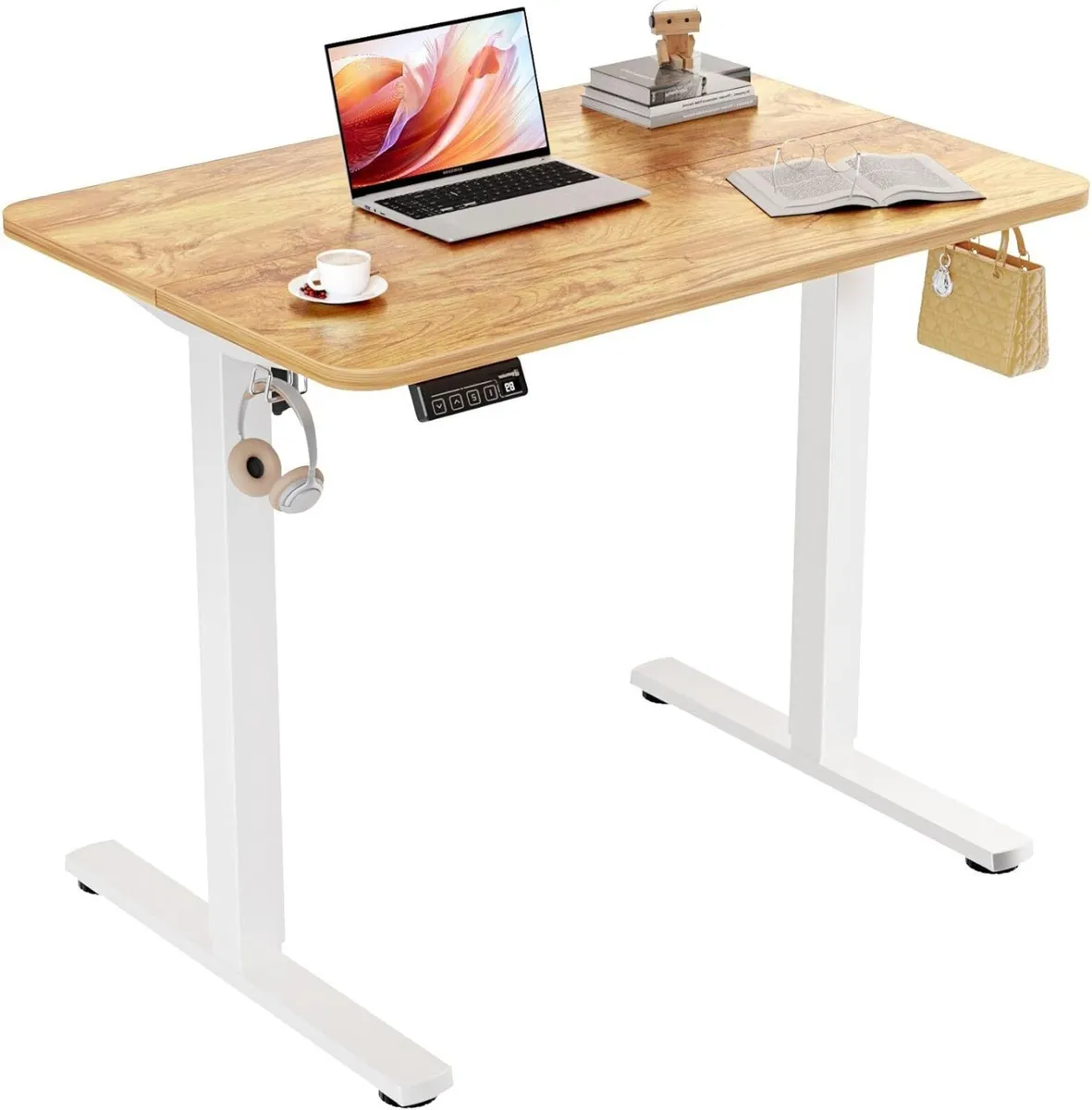 Electric Standing Desk 90x60cm Height Adjustable - Image 1
