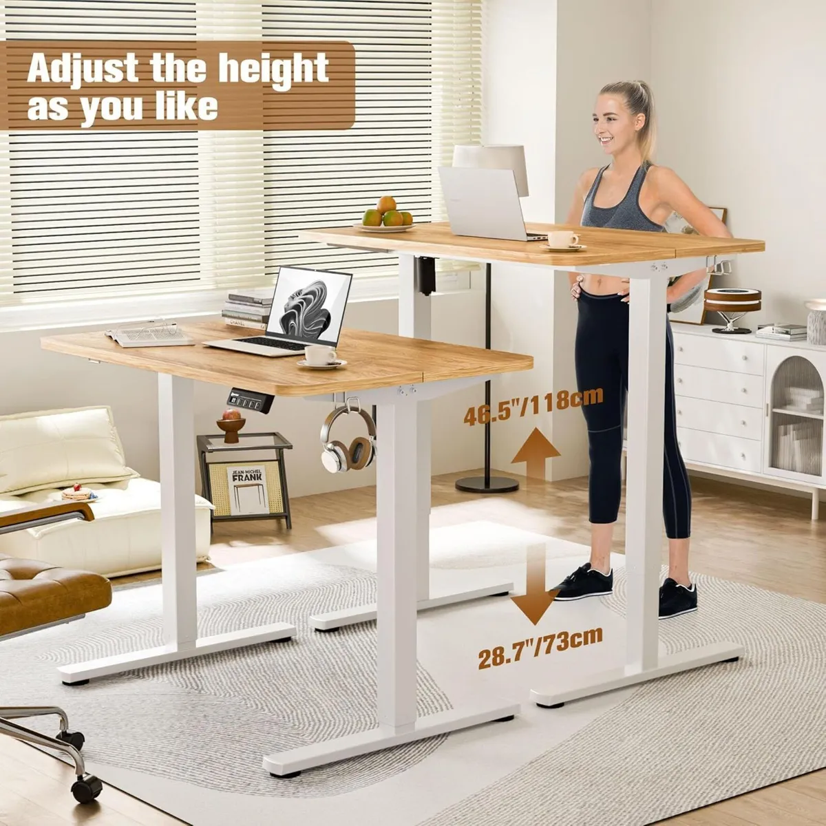 Electric Standing Desk 90x60cm Height Adjustable - Image 4