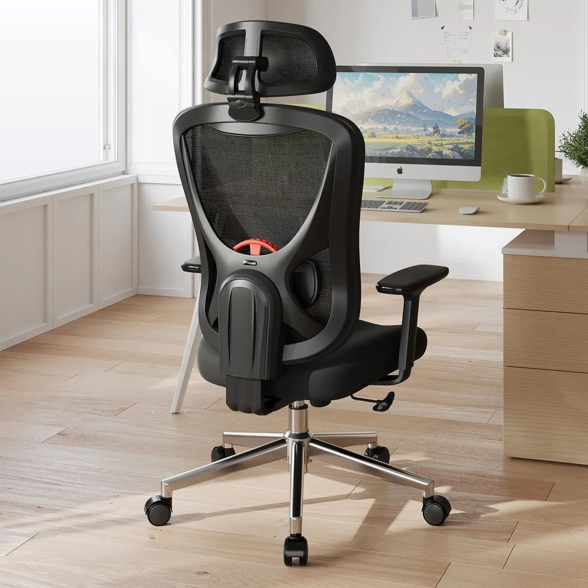 Ergonomic Office Chair - Computer Desk with - Image 2