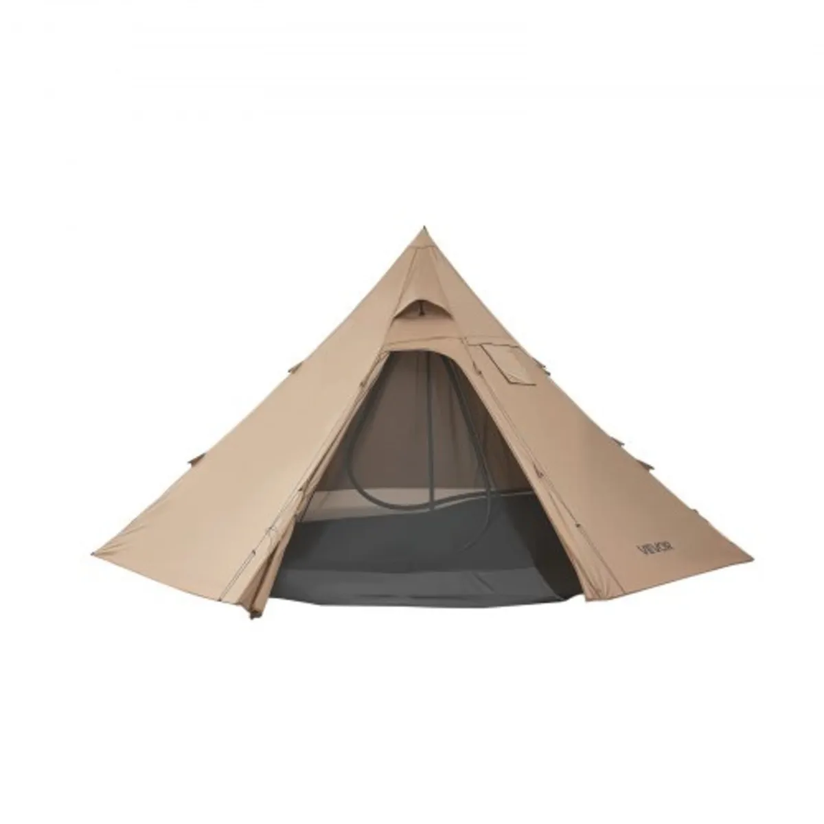 Tent for 4 Persons, Camping Tipi Hot Tents wit - Image 1