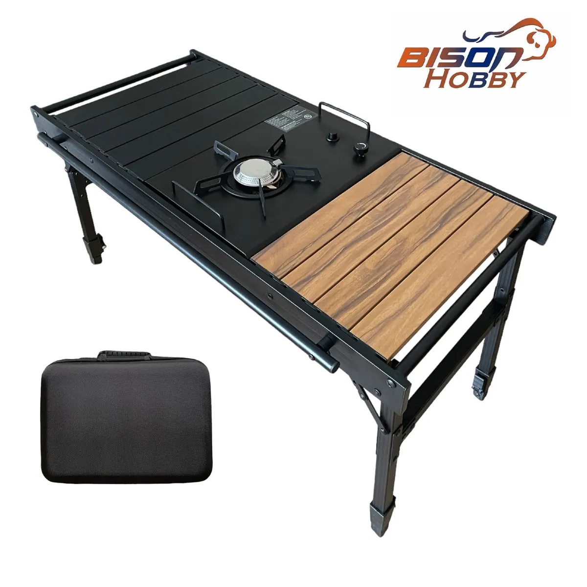 Folding Camping table with IGT gas stove - Image 1