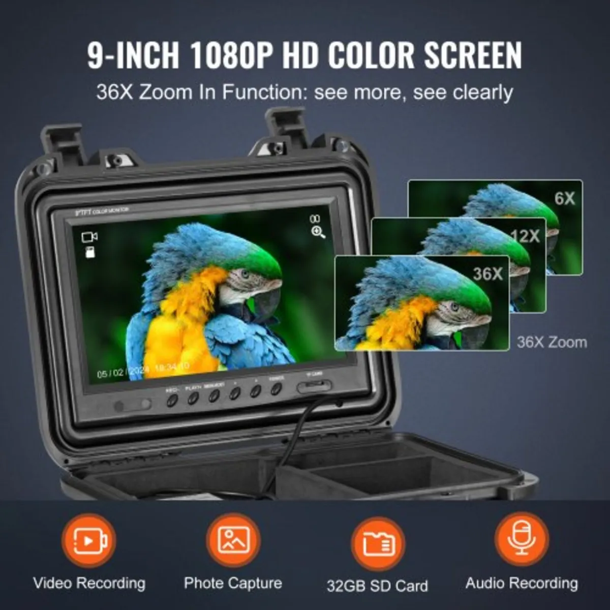 Sewer Camera, 165 ft/50m, Self-Leveling Pipeline I - Image 3