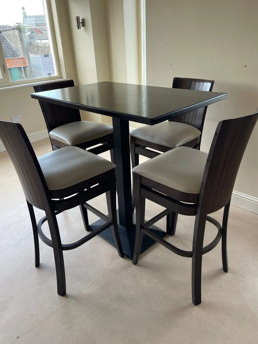 Bar Table and Chairs - Image 1