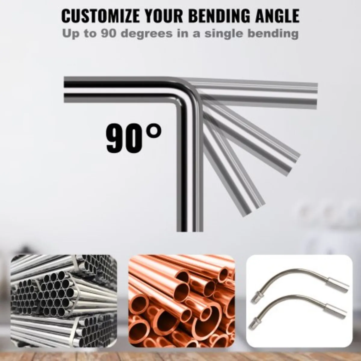 Pipe Tube Bender, 6.4mm-22.2mm Ratcheting Tubing B - Image 2