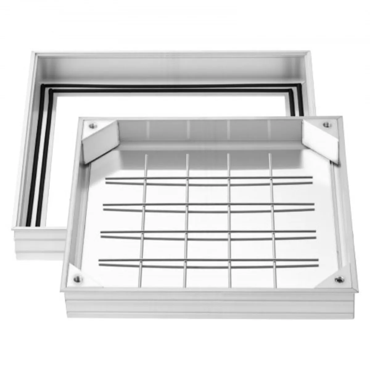 Manhole Cover with Frame, 400 x 400mm Invisible Re - Image 1