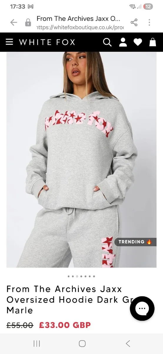 White fox hoodie Genuine  brand new - Image 1