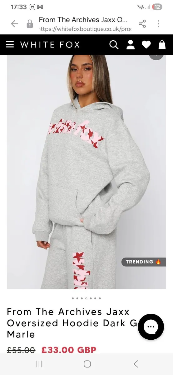 White fox hoodie Genuine  brand new - Image 2