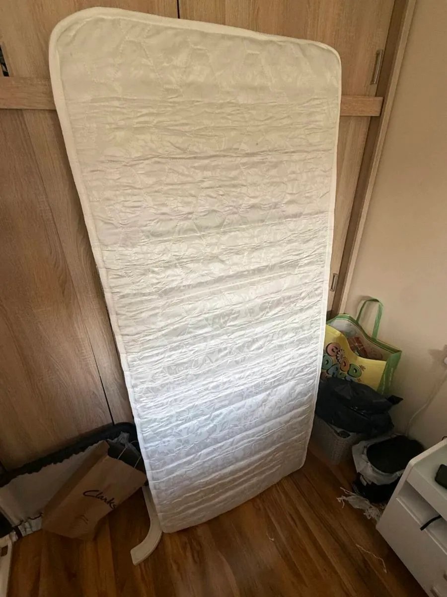 1 Small Single Bed metal frame base and mattress - Image 2