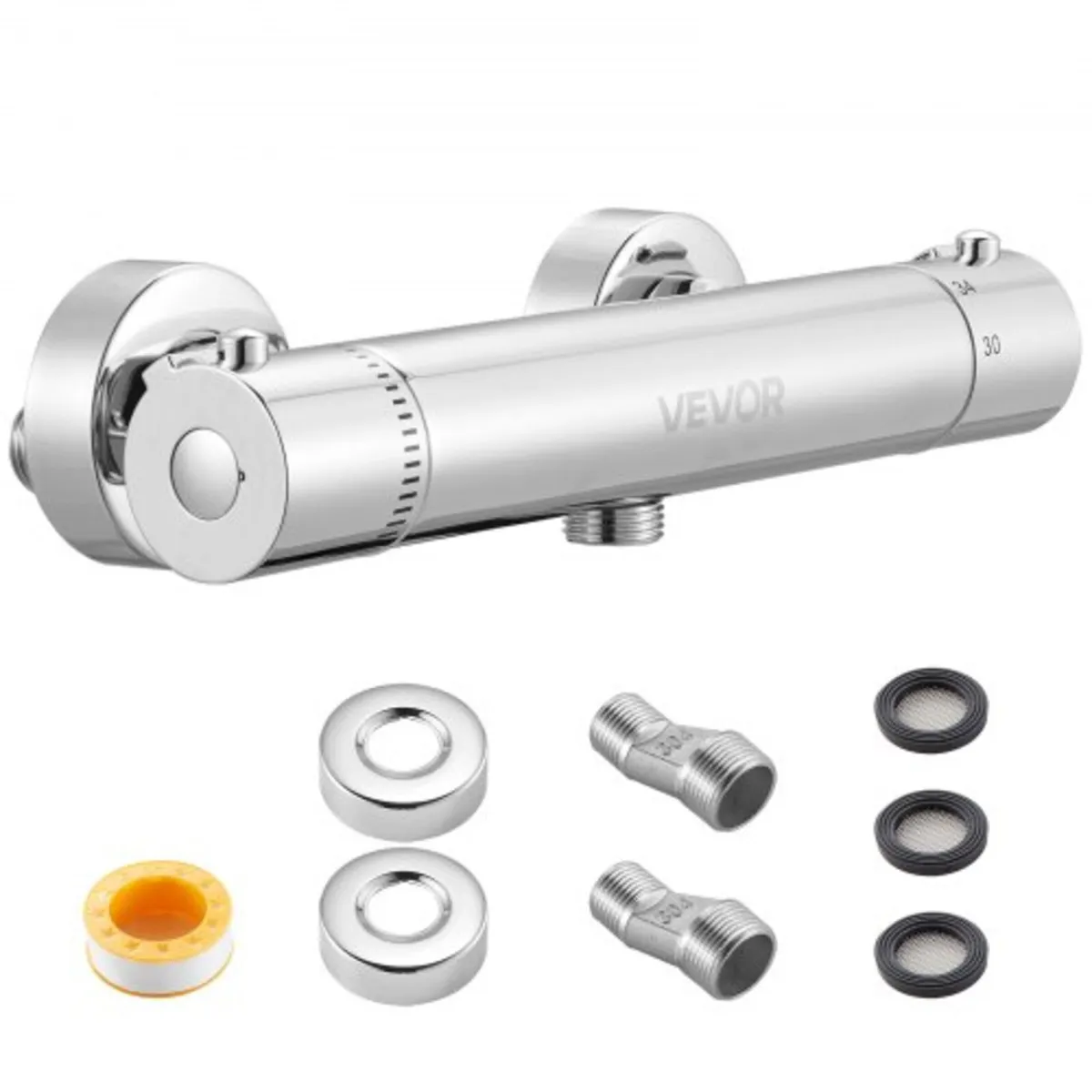 Thermostatic Shower Faucet Valve, 38℃ Secure Lock - Image 1