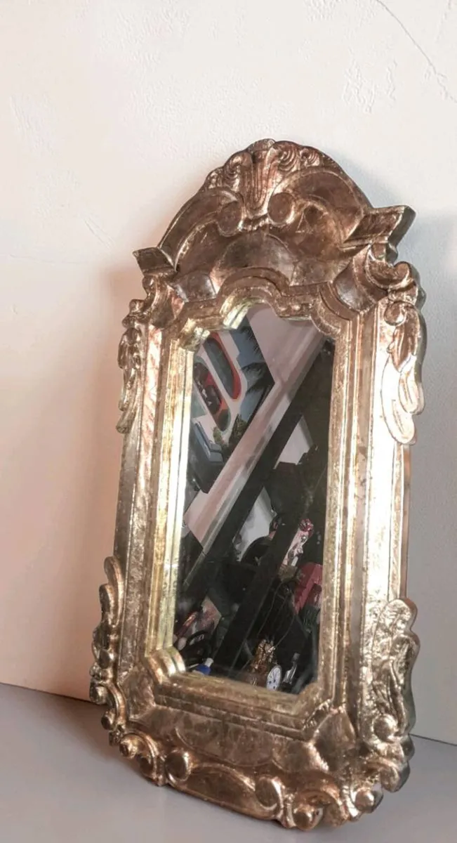 Carved Wooden mirror - Image 1