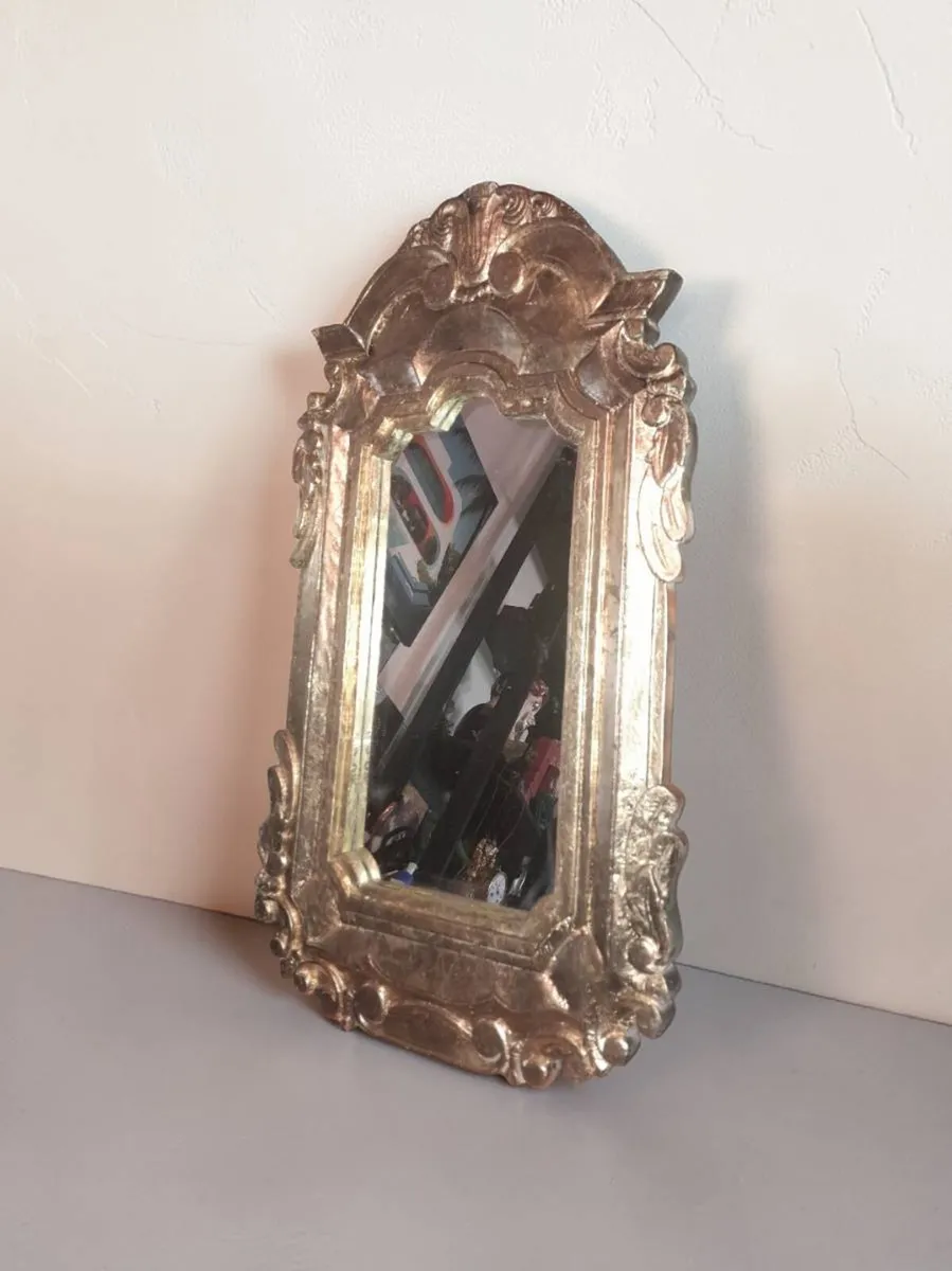 Carved Wooden mirror - Image 2