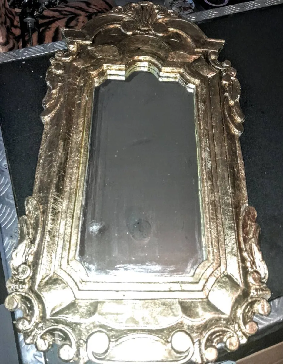 Carved Wooden mirror - Image 3
