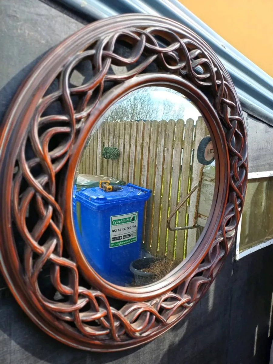 Large Vintage Syroco Resin Mirror - Image 3