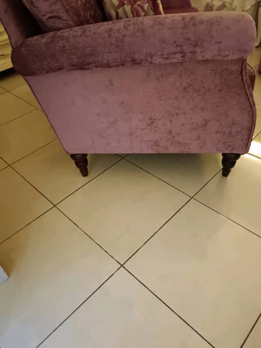 Velvet 2 seater sofa - Image 1