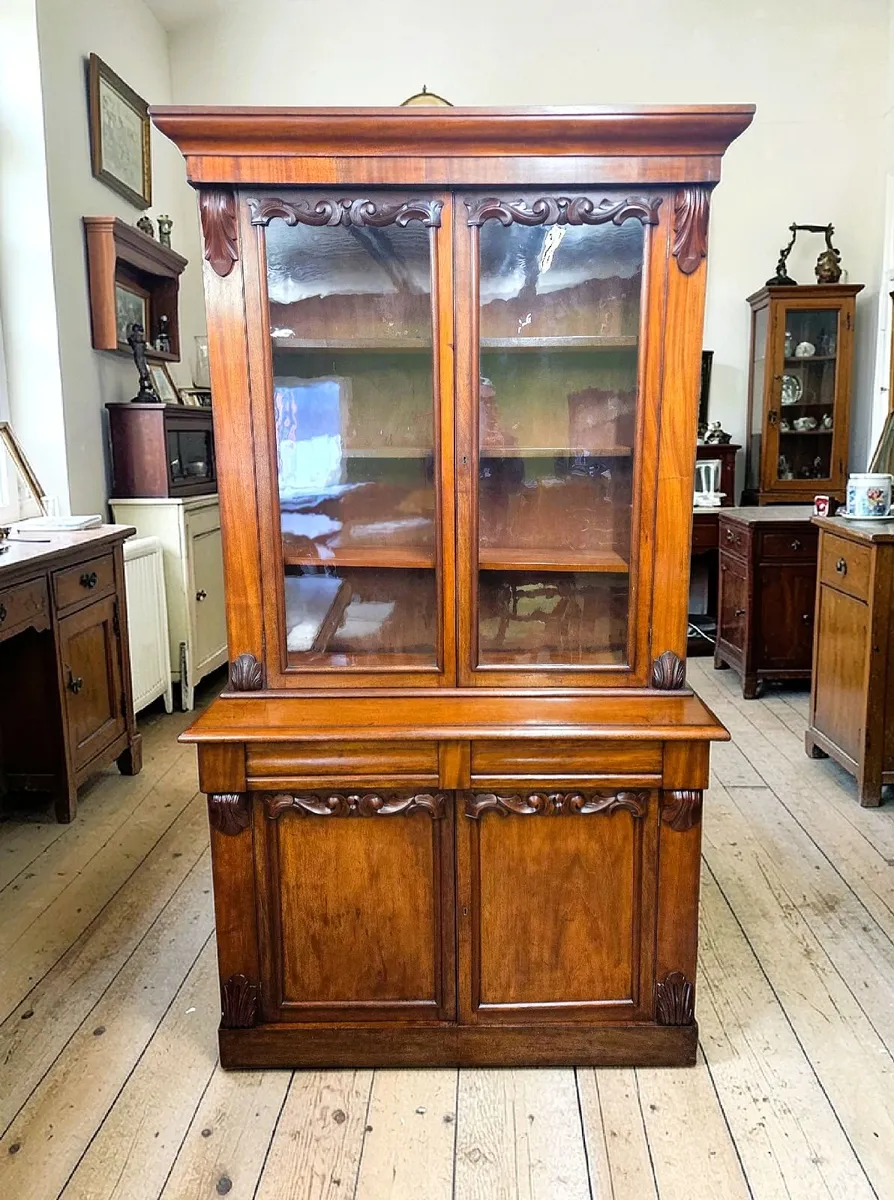 Large Victorian Library Bookcase- Circa 1870