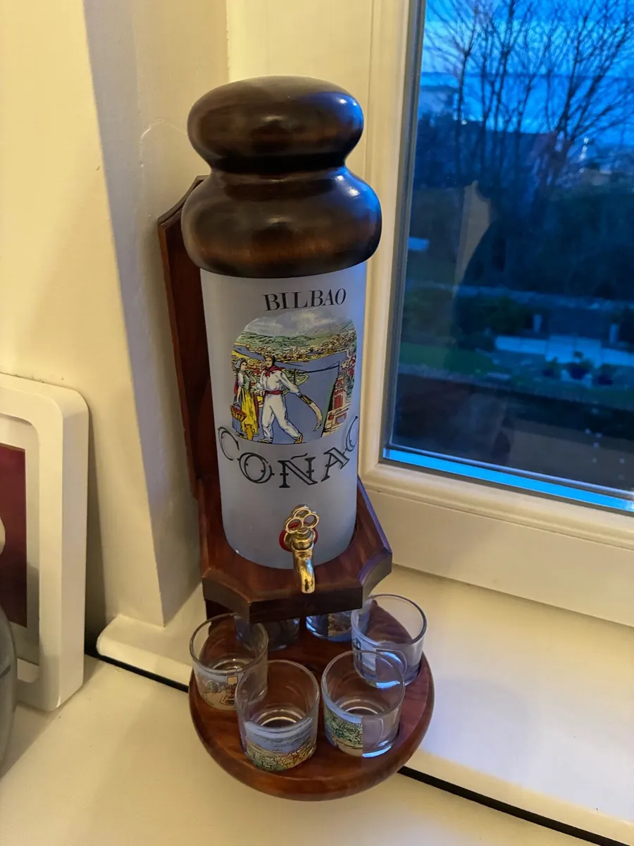 Very Rare Timber & Glass Conac Decanter Set - Image 1