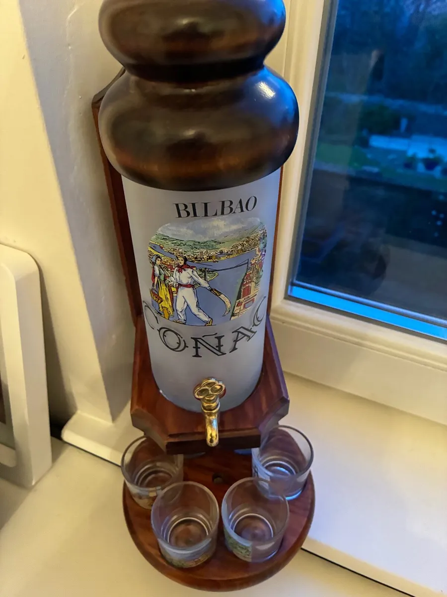 Very Rare Timber & Glass Conac Decanter Set - Image 2