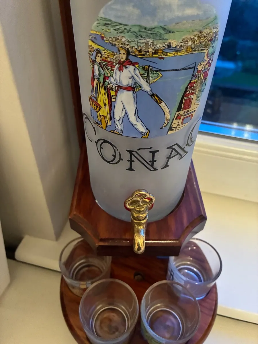 Very Rare Timber & Glass Conac Decanter Set - Image 4