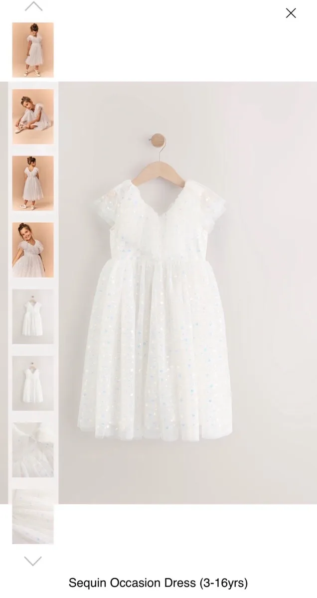 Sequin Occasion Dress 15 yrs Next - Image 4